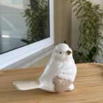 PASSARINHO BRANCO PORCELANA GDE 13X16CM SMYP-010