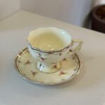 XICARA COM PIRES PORCELANA FLORAL 9,5X7,8X16CM - Imagem 2