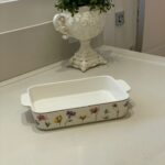 TRAVESSA RETANGULAR FLORAL REFRAT. 26X16CM