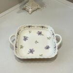 TRAVESSA QUADRADA LAVANDA C/ ALCA 26X20CM