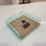 PORTA GUARDANAPO METAL CHERRY18,5X5CM