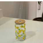 COPO C/ CANUDO DE VIDRO TROPICALIA 450 ML