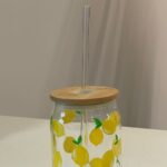 COPO C/ CANUDO DE VIDRO TROPICALIA 450 ML - Imagem 2