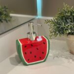 PORTA SABONETE LIQUIDO CERAMICA MELANCIA