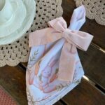 PORTA GUARDANAPO LACO LINHO ROSA - Imagem 2