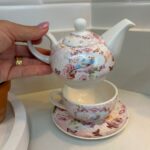 JOGO BULE/XICARA DE CHÁ PASSARO CAIXA LAÇO - Imagem 2