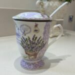 CANECA INFUSORA LAVANDA C/ CAIXA 300 ML