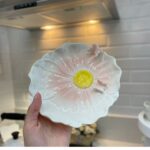 PRATO FLOR DECORATIVO PAREDE (ROSA) 3X16,5X16cm - Imagem 2