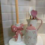 CASTIÇAL DECORATIVO LACO (ROSA) 16cm