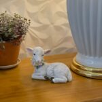 OVELHA RESINA DECORATIVA (BRANCO) 10X6,5X14cm