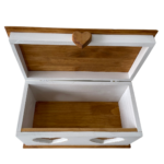 PORTA PÃO CORAÇÃO BICOLOR - Imagem 2