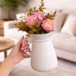 JARRA PORCELNA P/ ORN 15X14CM (VASO) SEM FLORES