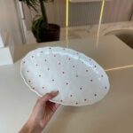 TRAVESSA OVAL ESTAMPA CORAÇAO 30X18CM - Imagem 2