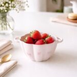 BOWL DE CERAMICA ROSA LACINHOS 16.5X12.5X7CM