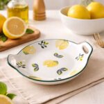 TRAVESSA  DE CERAMICA LIMAO SICILIANO 22.5*19.5 CM