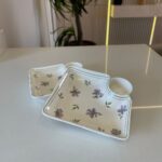 TRAVESSA QUAD. C/ MOLHEIRA LAVANDA 19X19X4CM - Imagem 2